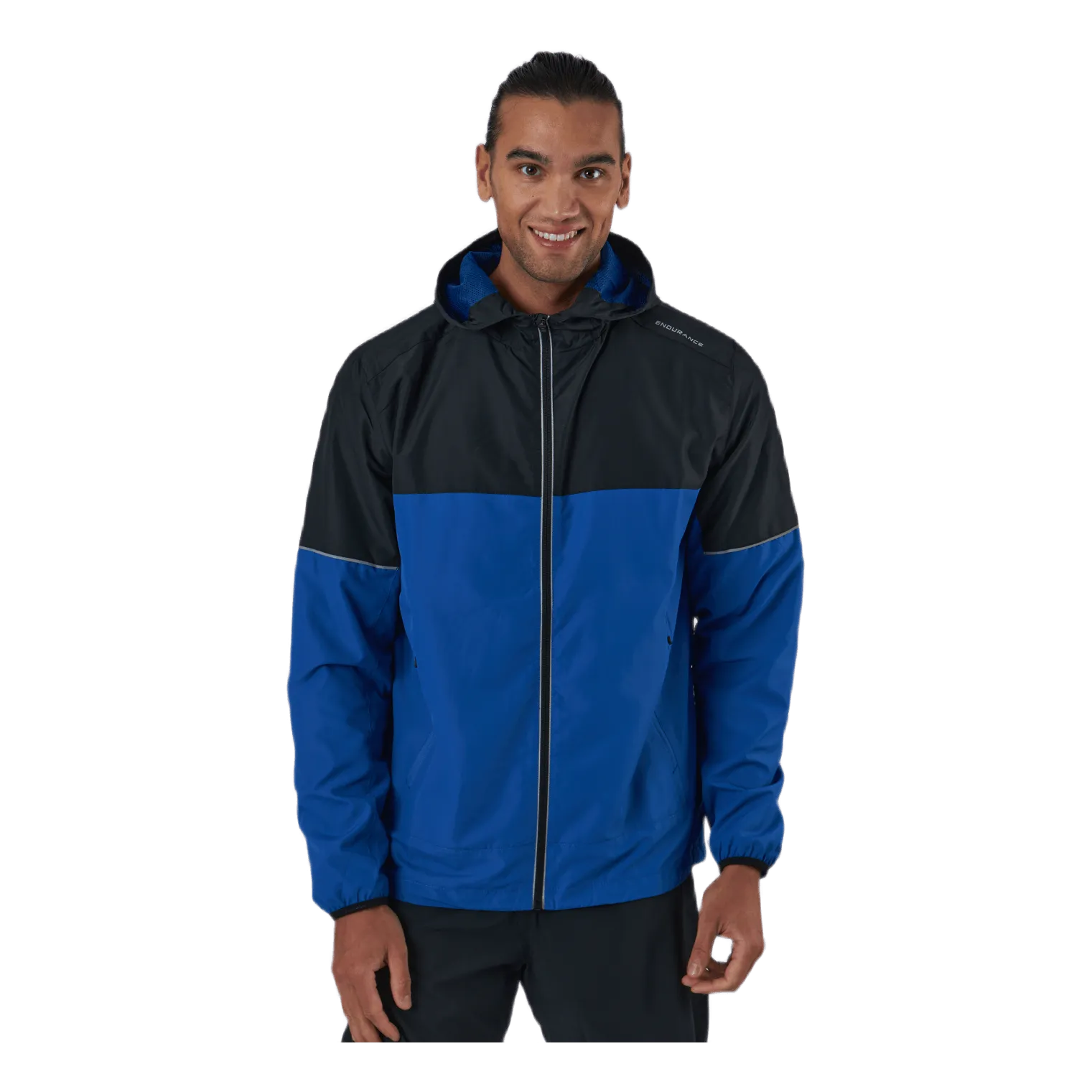 Endurance Verbol M Running Jacket W/hood Deep Ocean