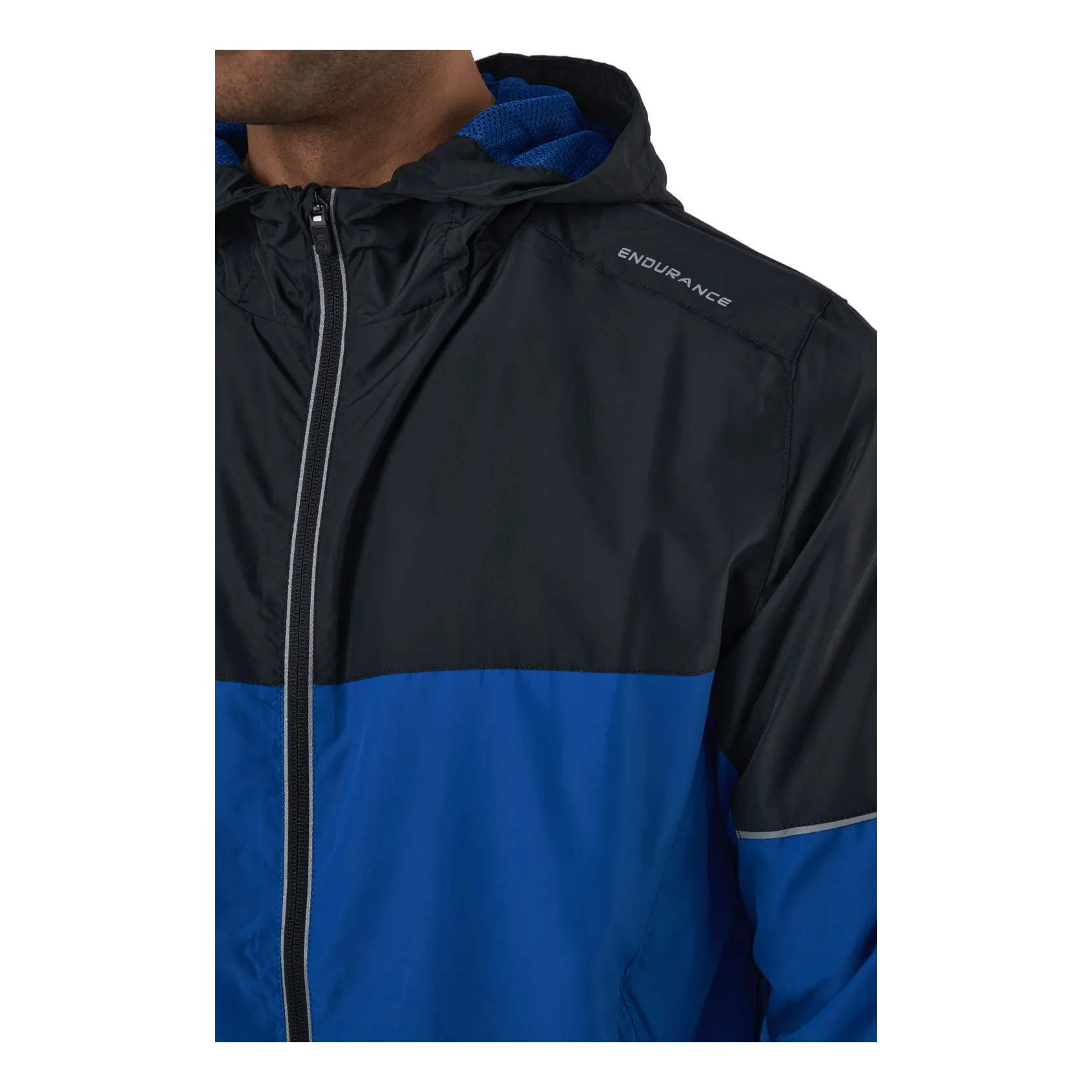 Endurance Verbol M Running Jacket W/hood Deep Ocean