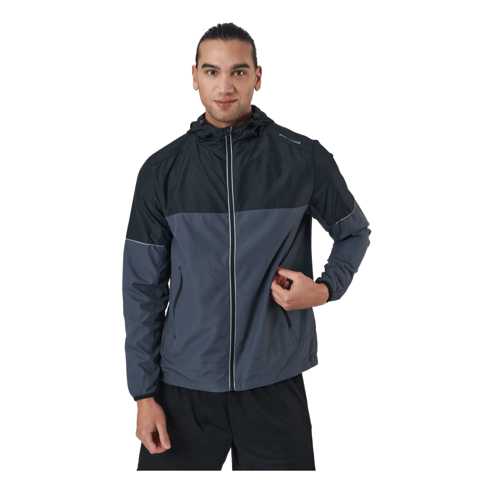 Endurance Verbol M Running Jacket W/hood India Ink