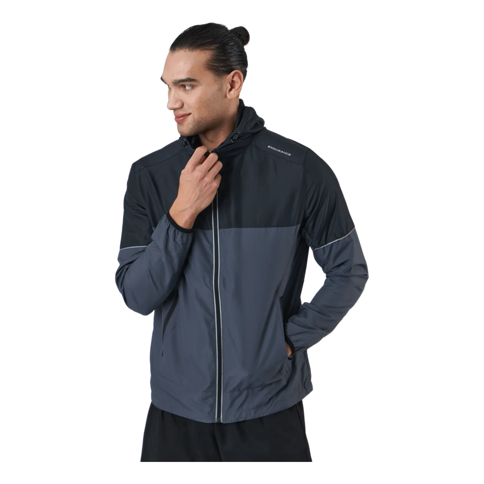 Endurance Verbol M Running Jacket W/hood India Ink