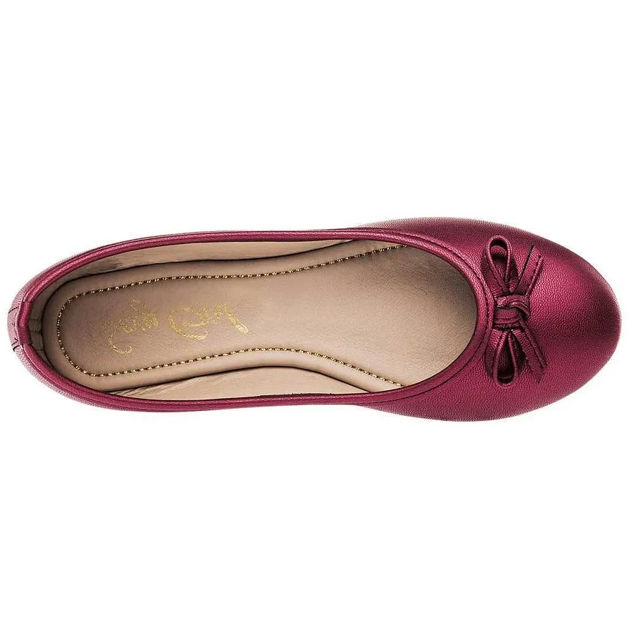 Flats clasicas Exterior Piel sintética Color Vino de Sexy Girl