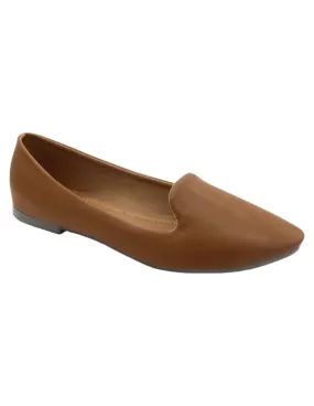 Flats clásicas en Piel vegana – Café