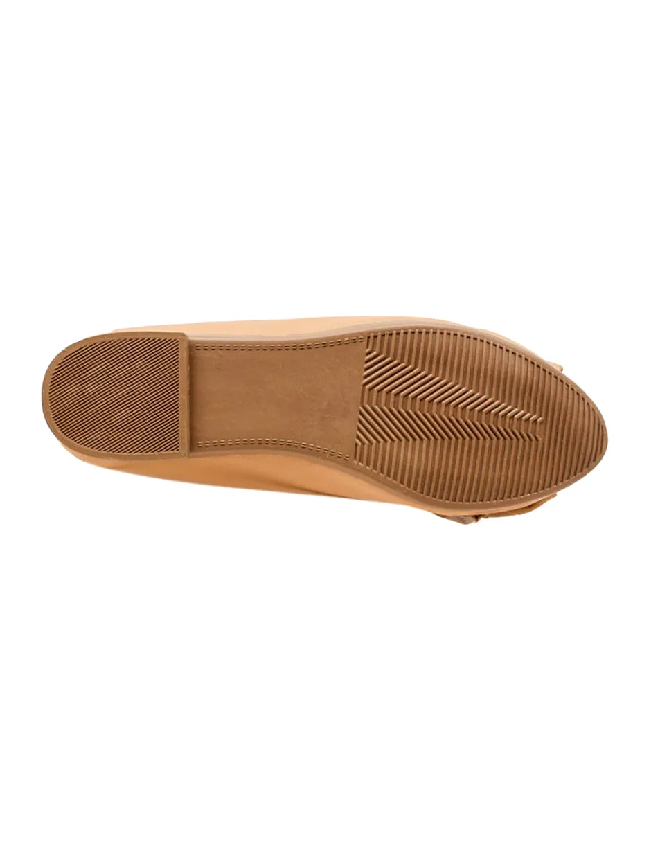 Flats clásicas Exterior Piel Sintético Color Beige Para Mujer De RBCOLLECTION