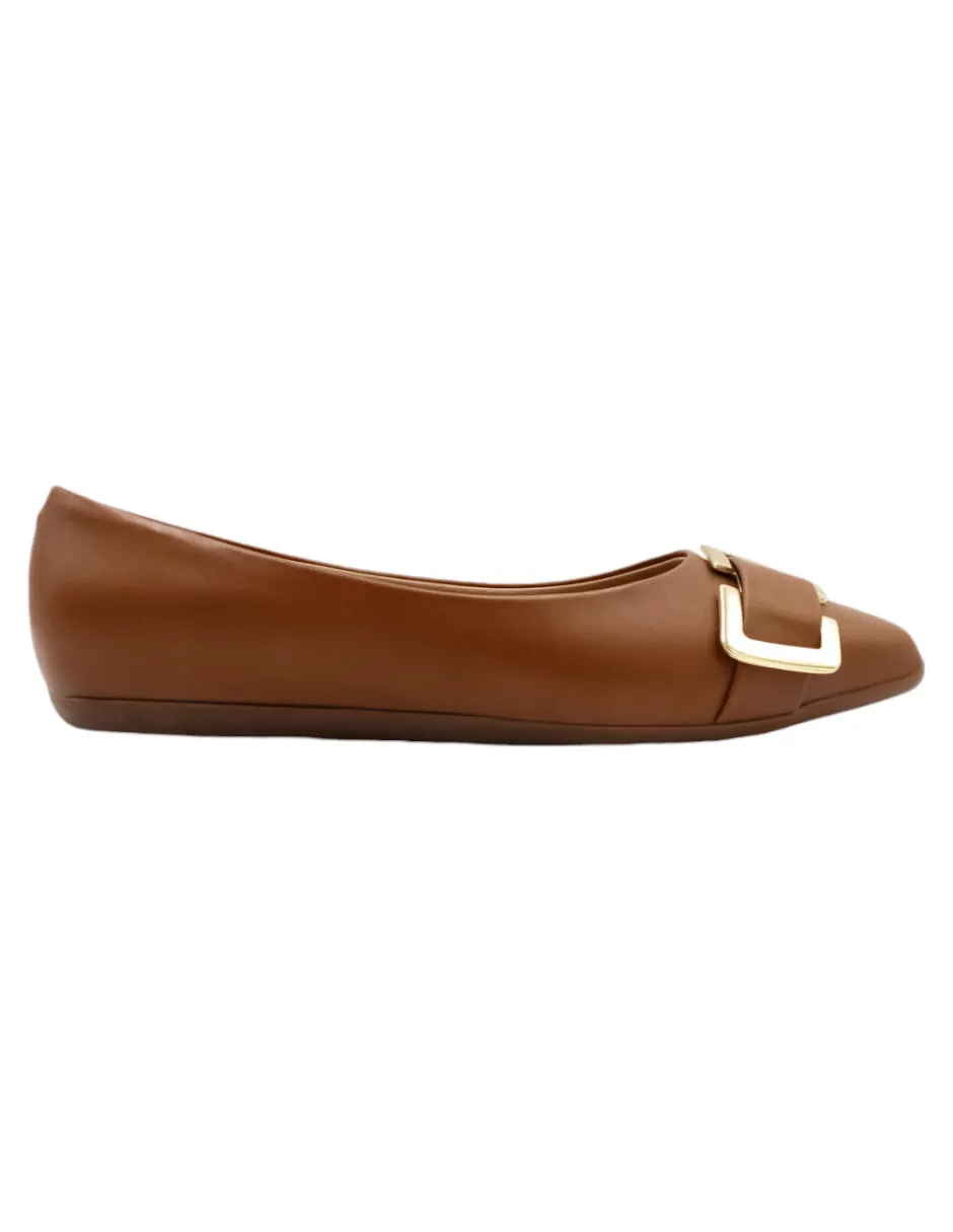 Flats clásicas Gosth en Piel vegana – Café