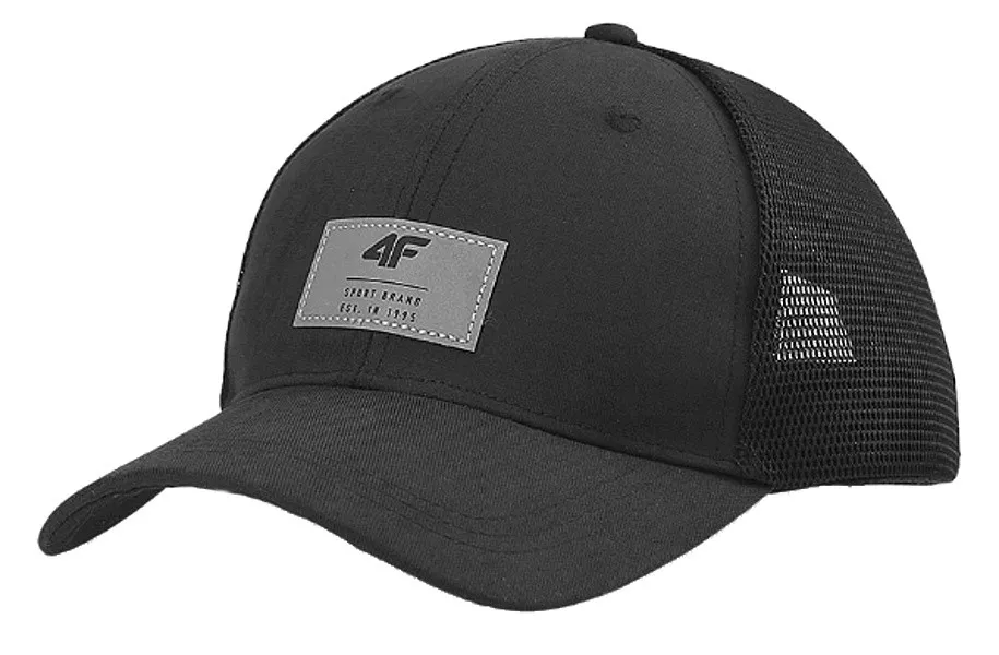 gorra con visera 4F 4FWSS24ACABM276 Trucker - 20S/Deep Black - men´s