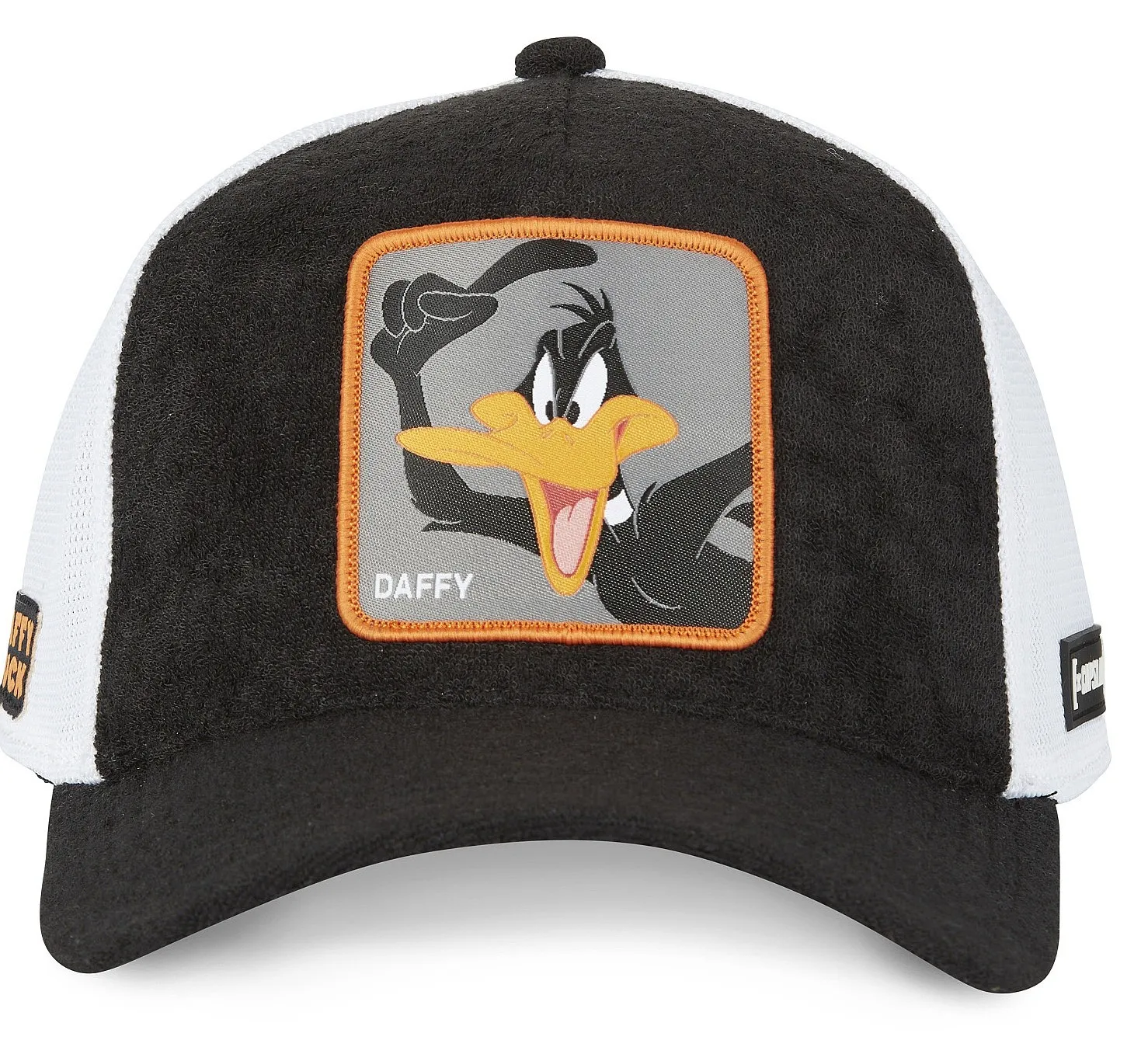 gorra con visera Capslab Looney Tunes Premium Trucker - Daffy/Black/White - men´s