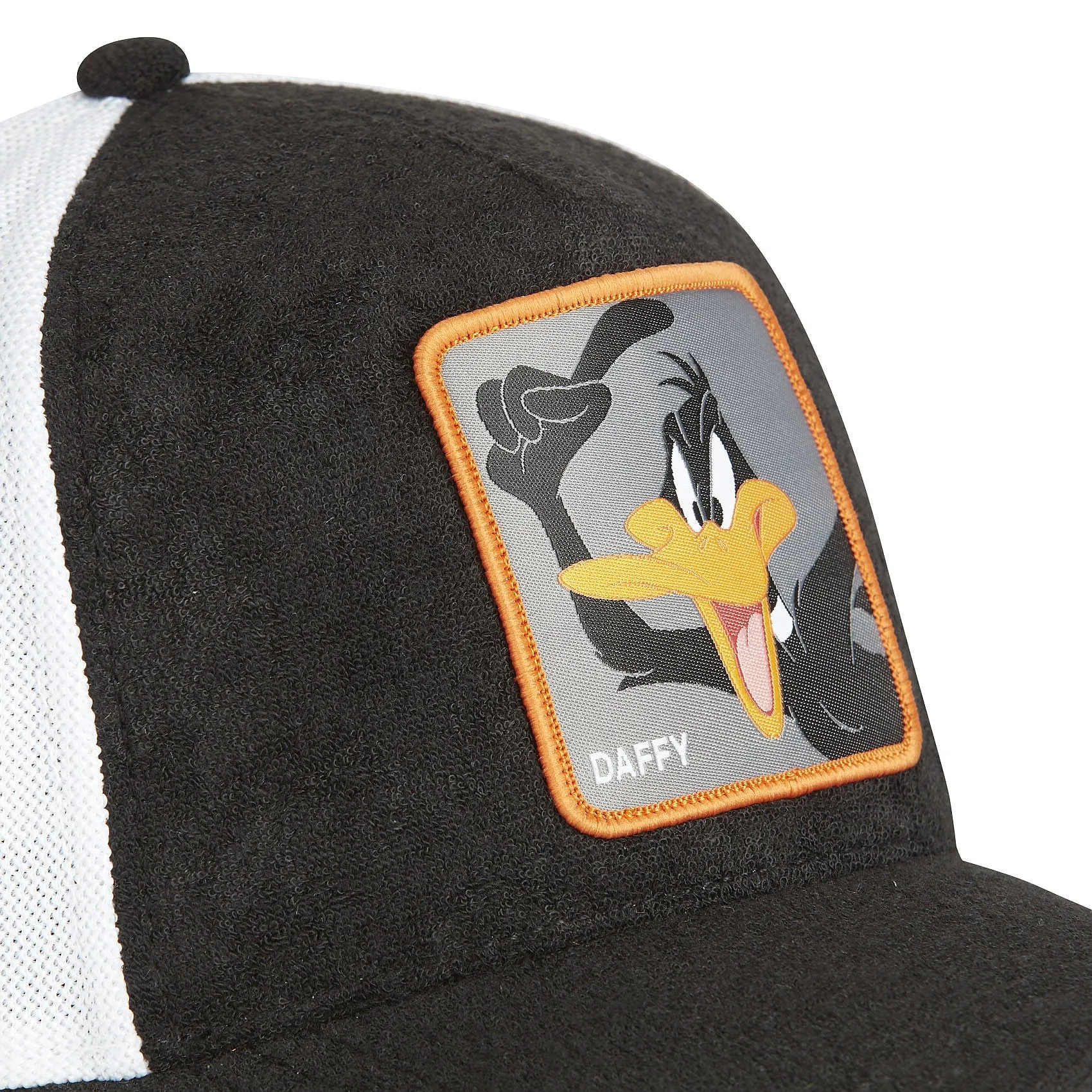 gorra con visera Capslab Looney Tunes Premium Trucker - Daffy/Black/White - men´s