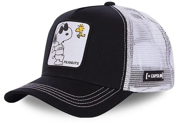 gorra con visera Capslab Peanuts Trucker - Cool/Black/White - men´s