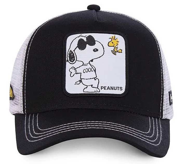 gorra con visera Capslab Peanuts Trucker - Cool/Black/White - men´s