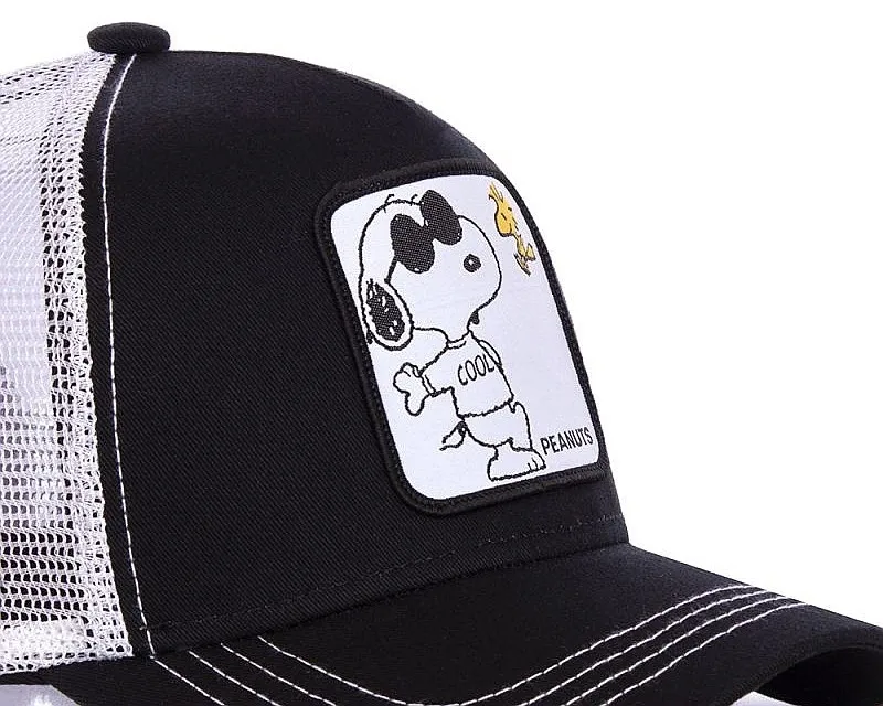 gorra con visera Capslab Peanuts Trucker - Cool/Black/White - men´s