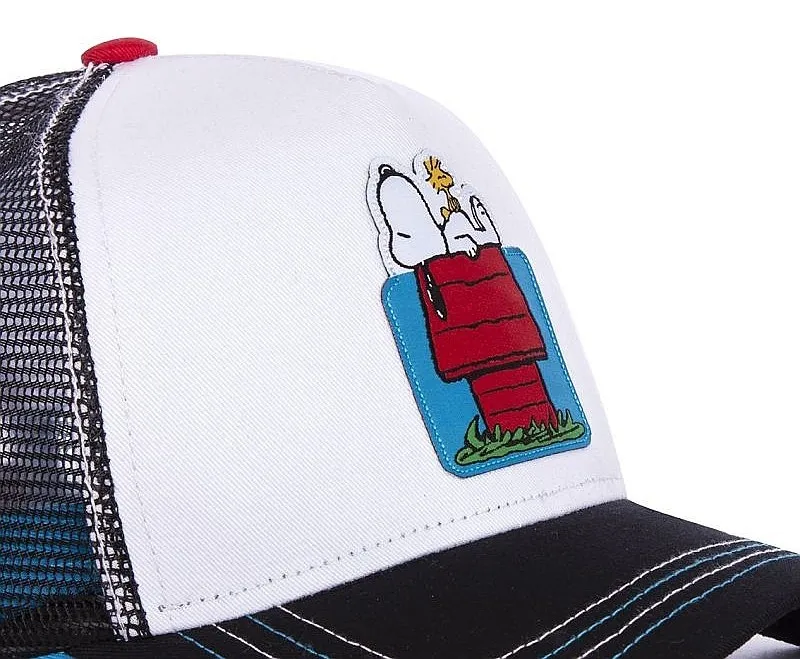 gorra con visera Capslab Peanuts Trucker - House/White/Black - men´s