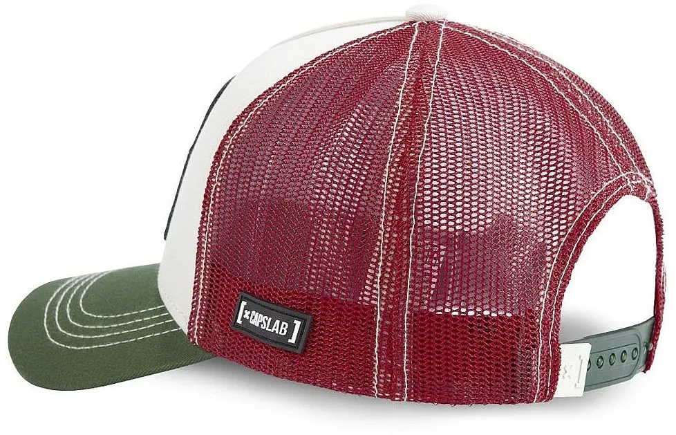 gorra con visera Capslab Peanuts Trucker - Joe/Beige/Red/Green - men´s