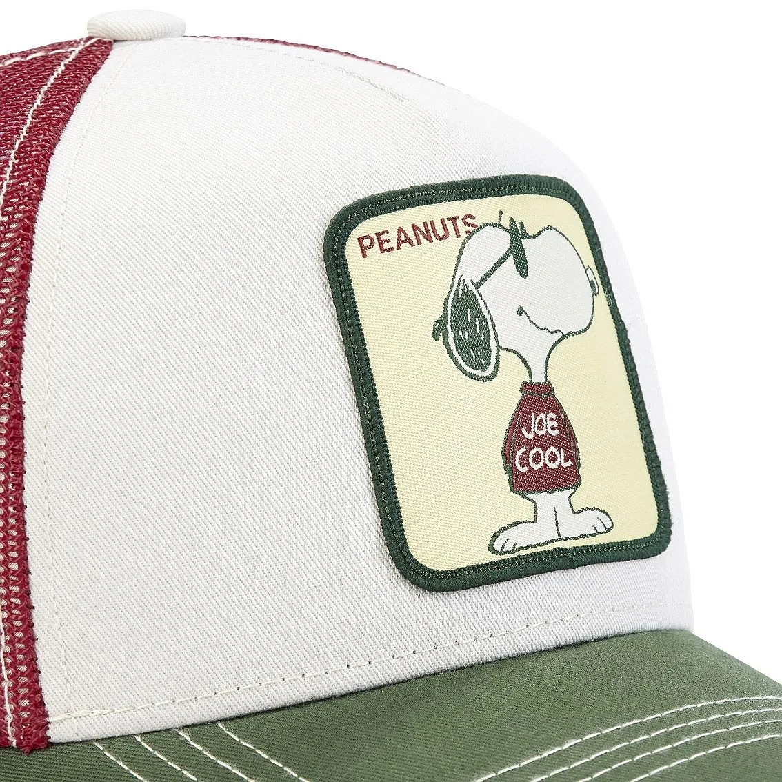 gorra con visera Capslab Peanuts Trucker - Joe/Beige/Red/Green - men´s