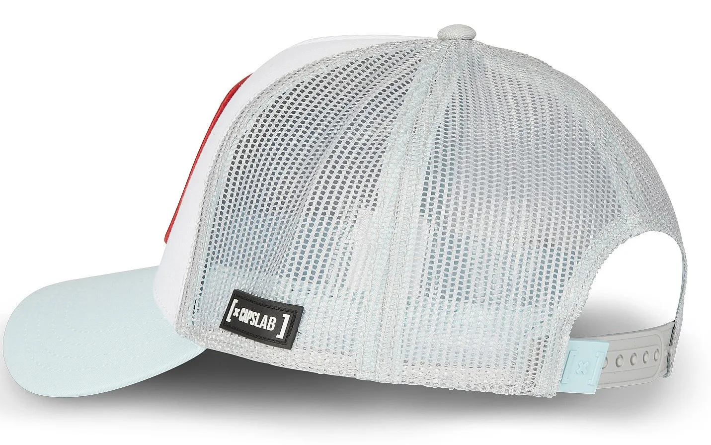 gorra con visera Capslab Peanuts Trucker - Snoopy And Woodstock/Light Blue/White/Grey - men´s