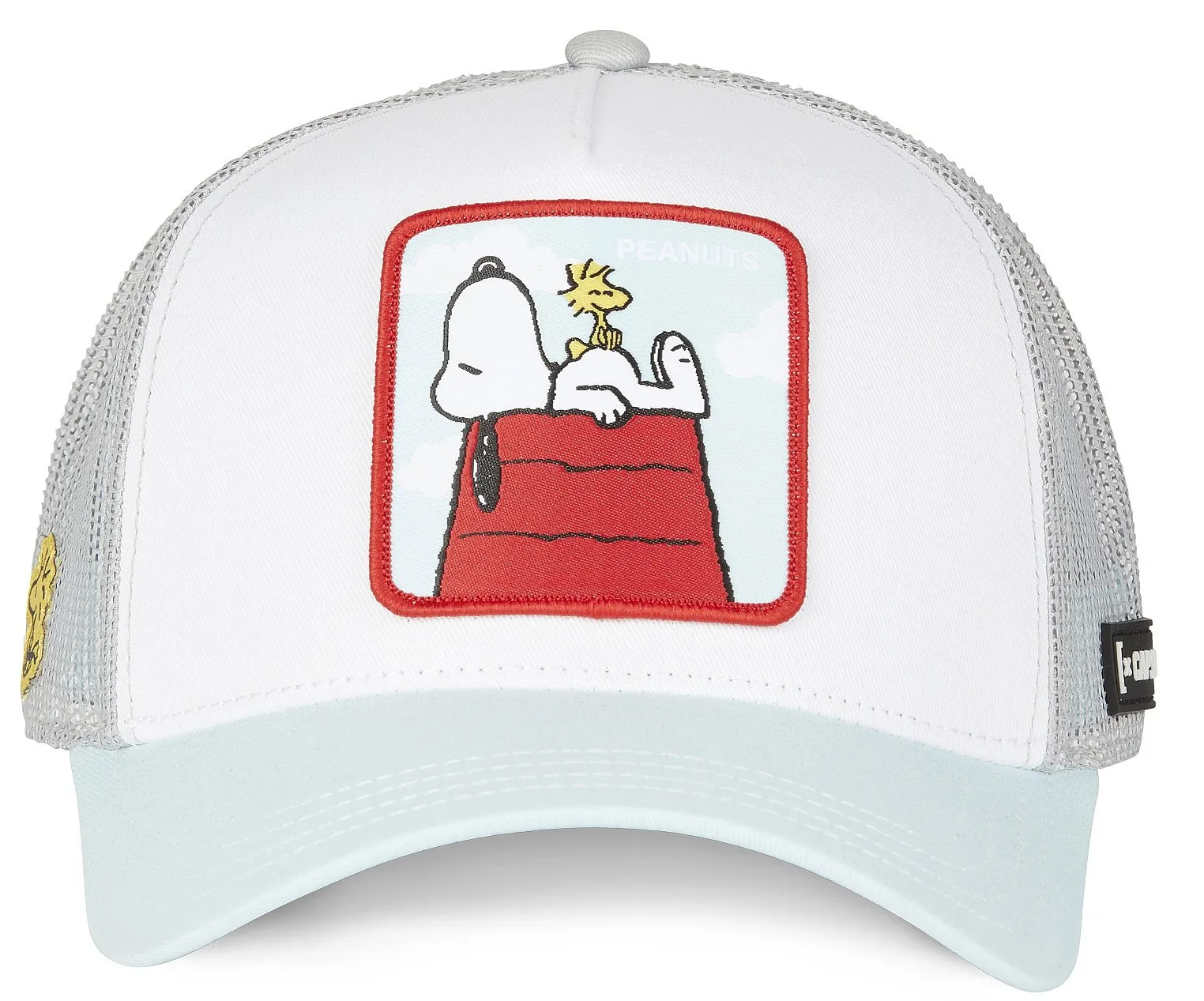 gorra con visera Capslab Peanuts Trucker - Snoopy And Woodstock/Light Blue/White/Grey - men´s