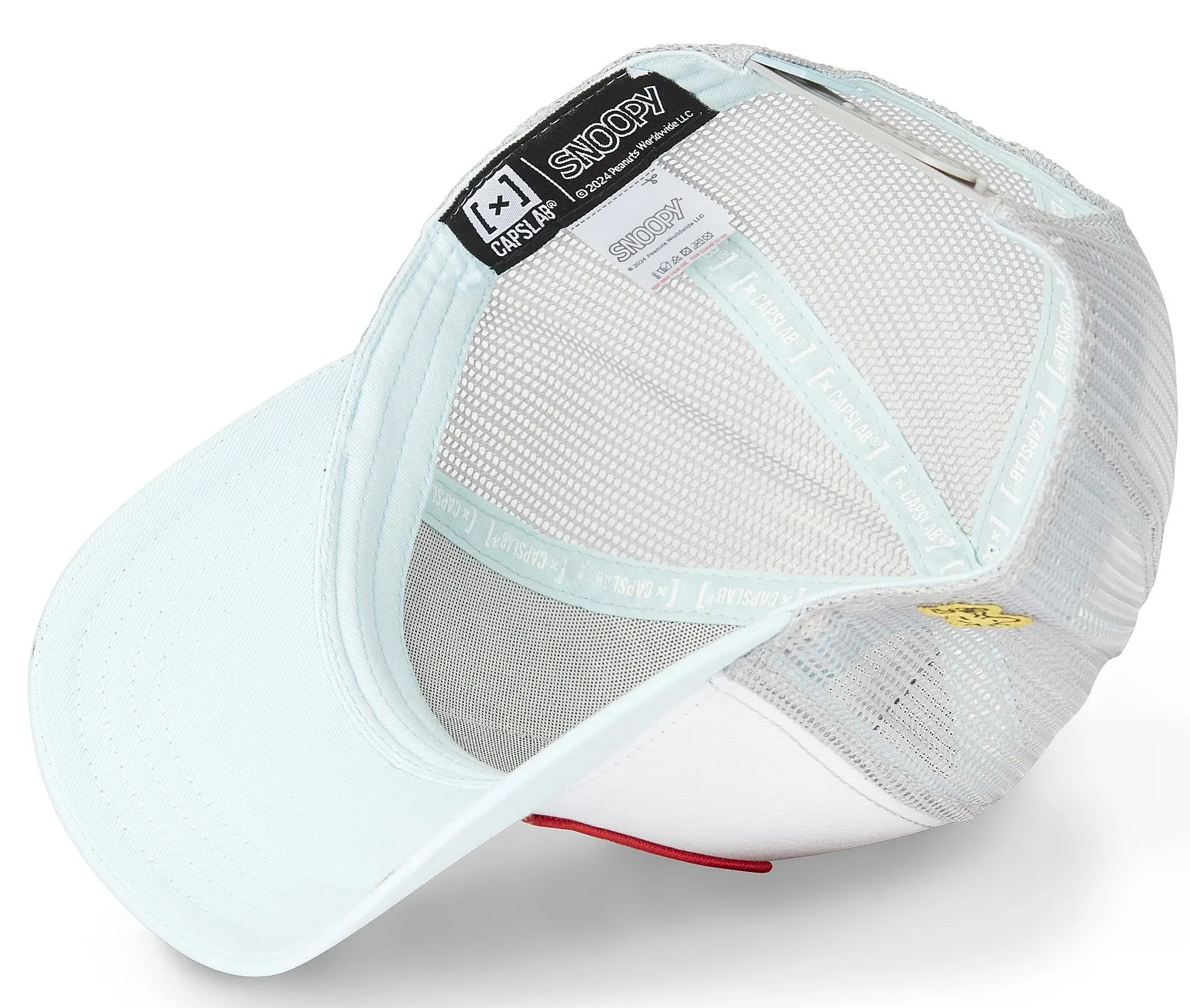 gorra con visera Capslab Peanuts Trucker - Snoopy And Woodstock/Light Blue/White/Grey - men´s