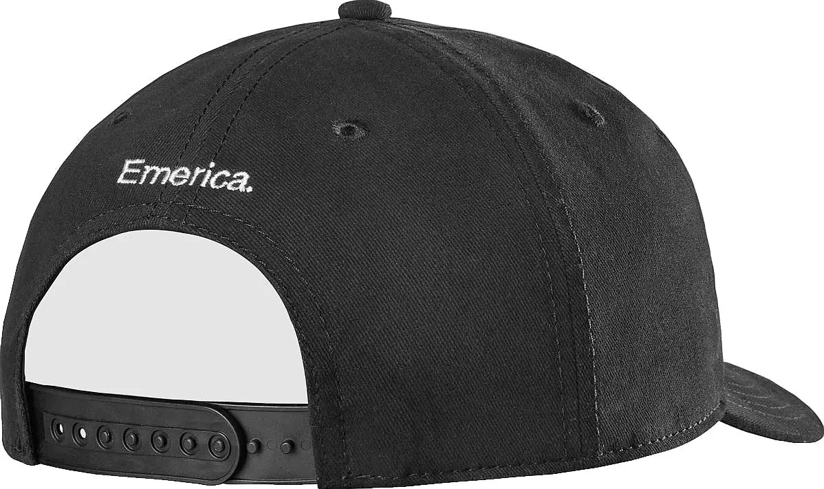 gorra con visera Emerica 6 Feet Above Snapback - Black - men´s