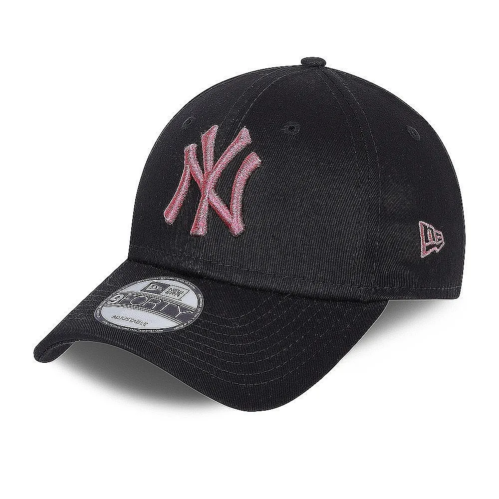 gorra con visera New Era 9FO Chyt League Ess. MLB New York Yankees Youth - Black/Blush - unisex junior