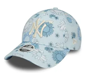 gorra con visera New Era 9FO Floral Aop MLB New York Yankees - Blue/White - women´s