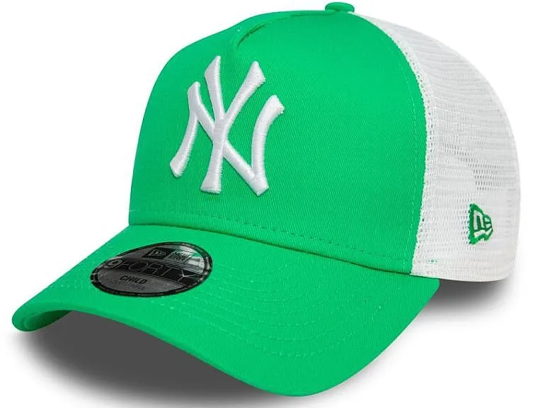 gorra con visera New Era 9FO Leag Ess.Trucker MLB New York Yankees Child - Green/White - kid´s