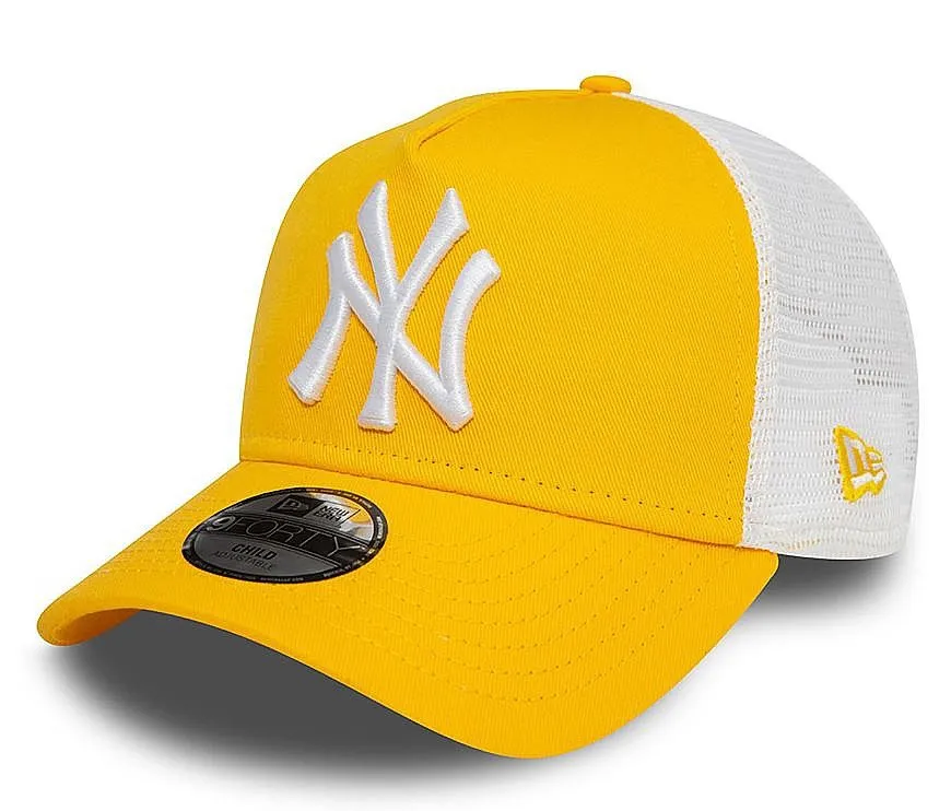 gorra con visera New Era 9FO Leag Ess.Trucker MLB New York Yankees Child - Yellow/White - kid´s