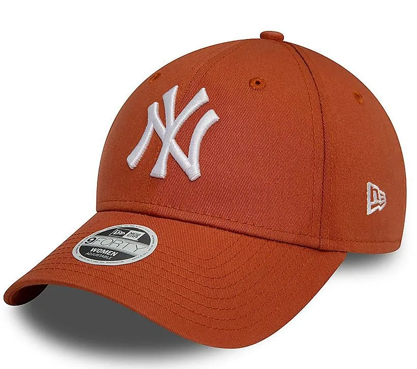 gorra con visera New Era 9FO League Essential MLB New York Yankees - Terracotta/White - women´s