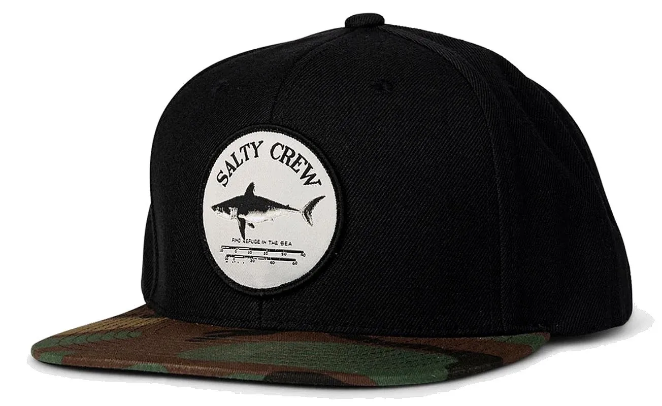 gorra con visera Salty Crew Bruce 6 Panel - Black/Camo - men´s