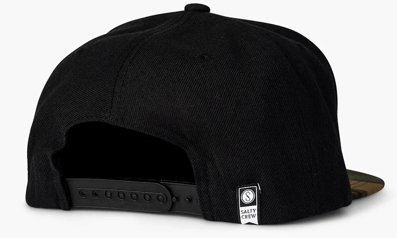 gorra con visera Salty Crew Bruce 6 Panel - Black/Camo - men´s