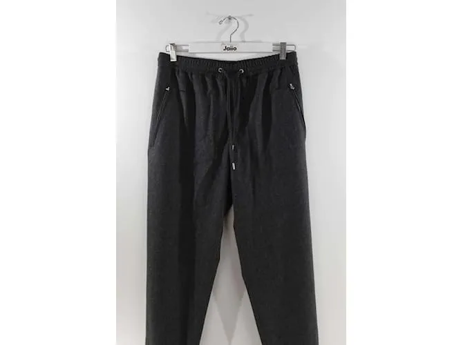 Hermès pantalones deportivos de lana Gris 