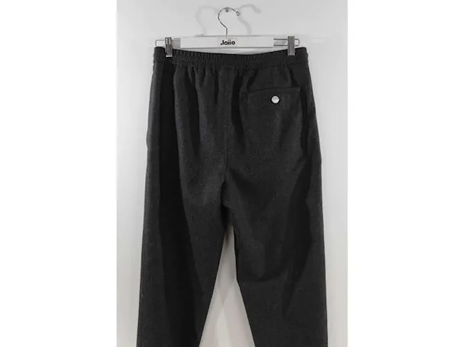 Hermès pantalones deportivos de lana Gris 