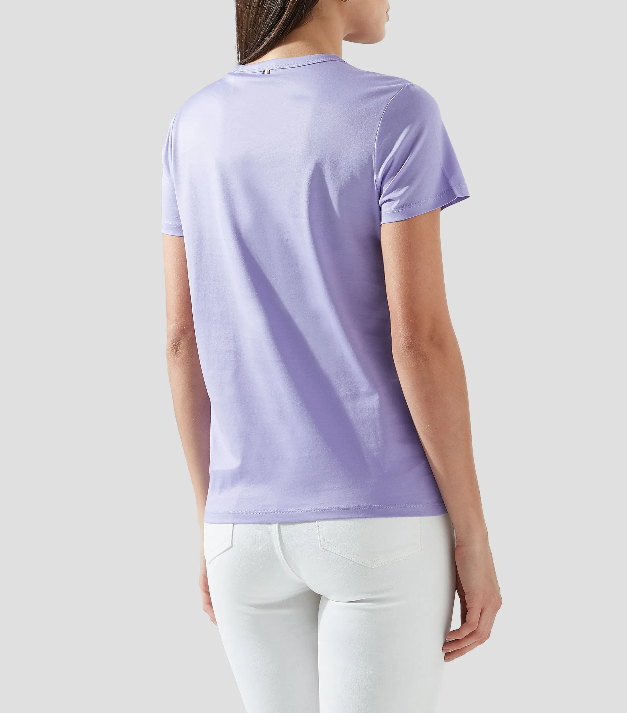 Hugo Boss Playera cuello redondo manga corta con logo Mujer