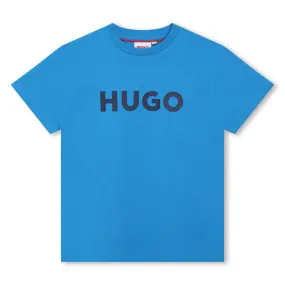 HUGO Camiseta bicolor de algodón