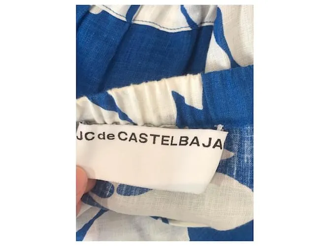 JC DE CASTELBAJAC Monos T.fr 40 lino Azul 