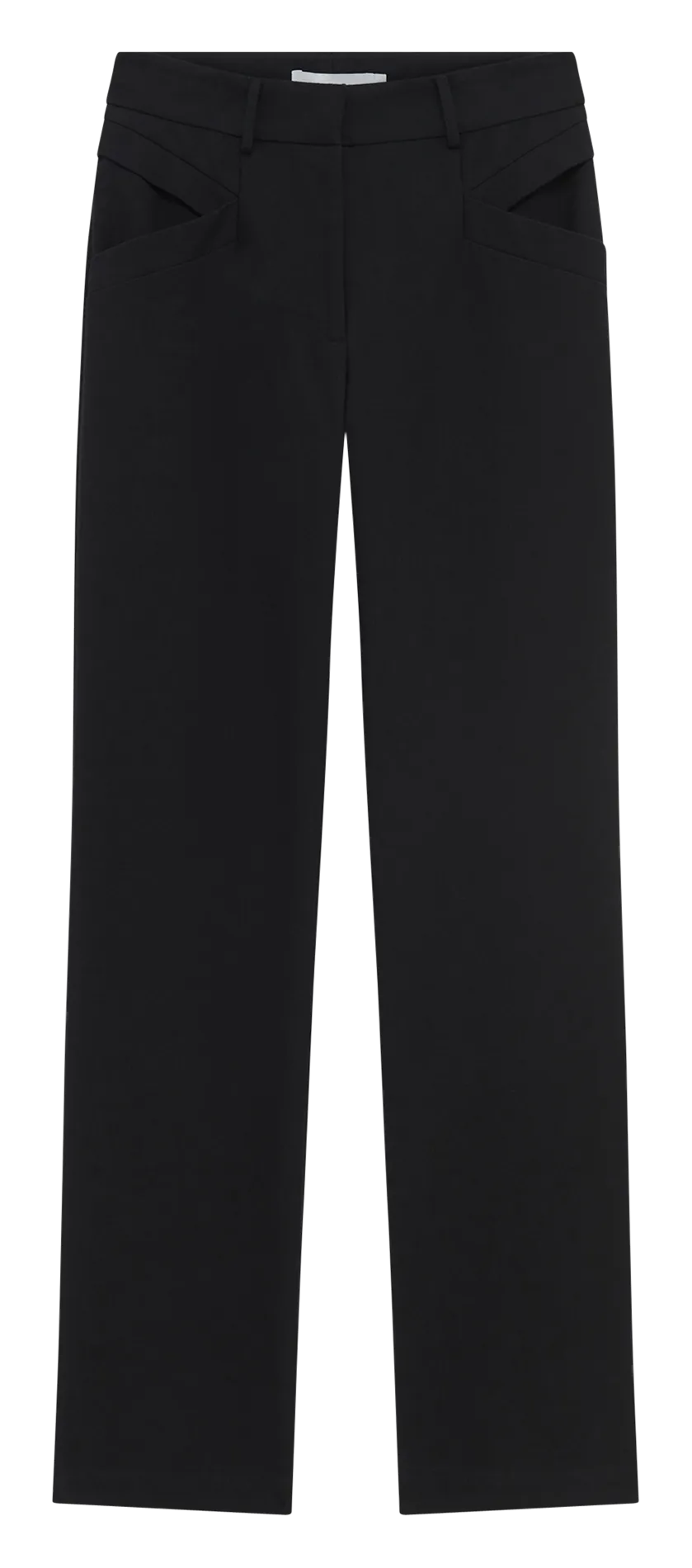 KANNISA - Pantalón cargo de algodón slim en negro