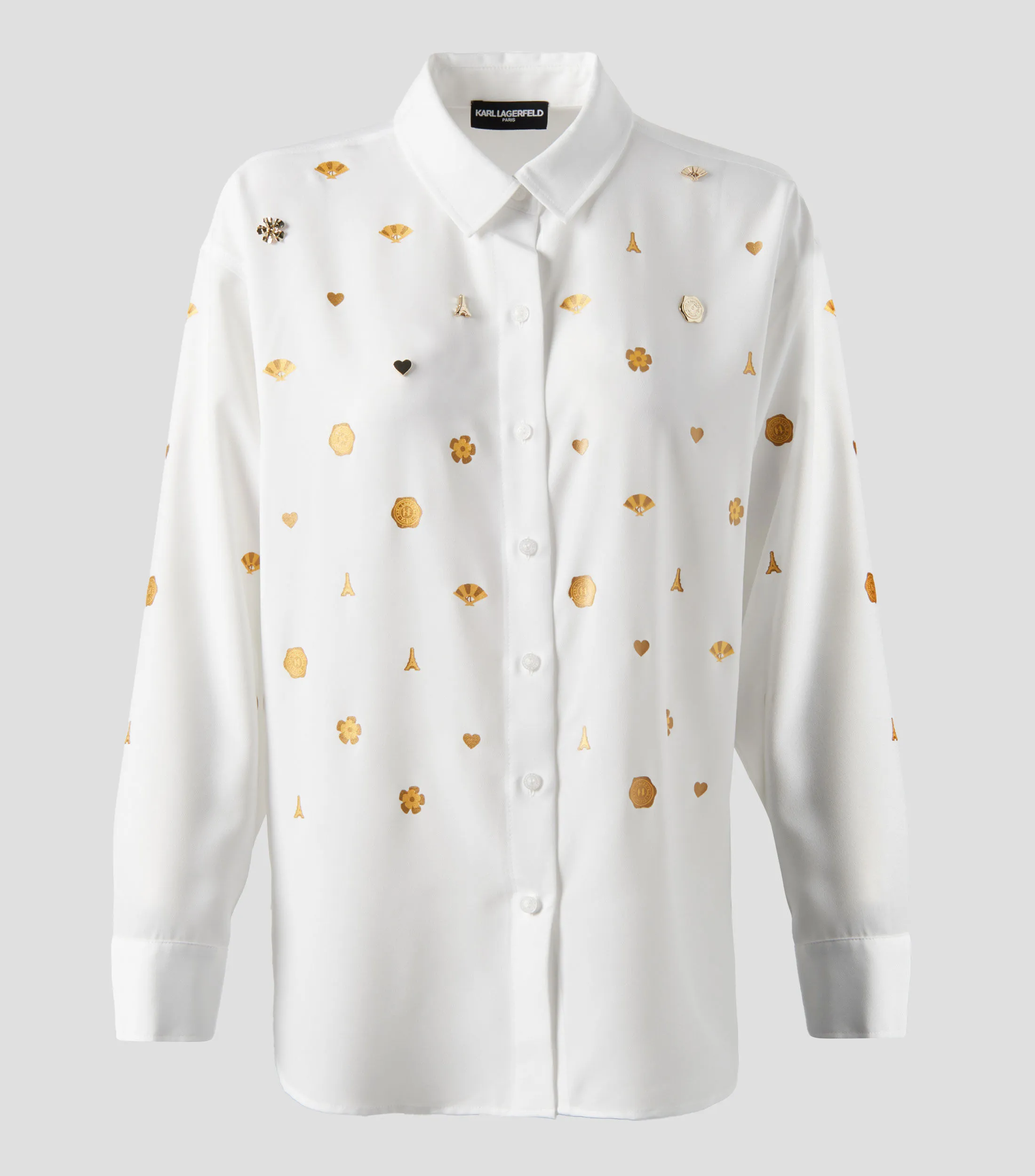 Karl Lagerfeld Camisa estampada manga larga Mujer