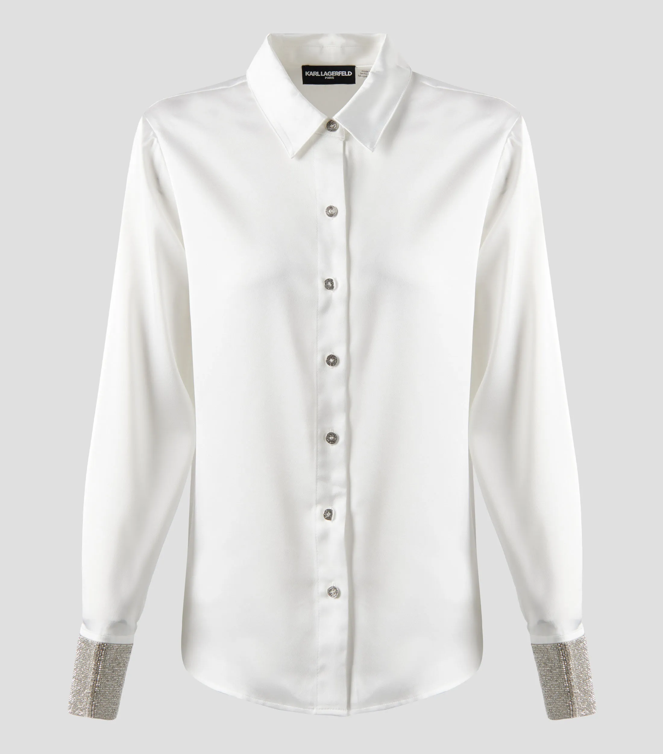 Karl Lagerfeld Camisa lisa manga larga Mujer