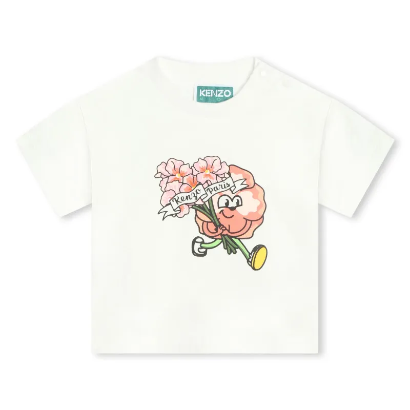 KENZO KIDS Camiseta estampada de algodón