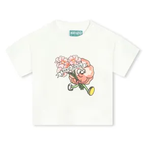 KENZO KIDS Camiseta estampada de algodón