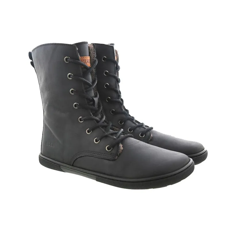 Koel - Faro Lambswool Black - Botas barefoot calientes