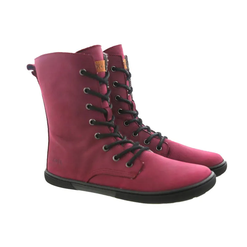 Koel - Faro Lambswool Bordo - Botas barefoot calientes