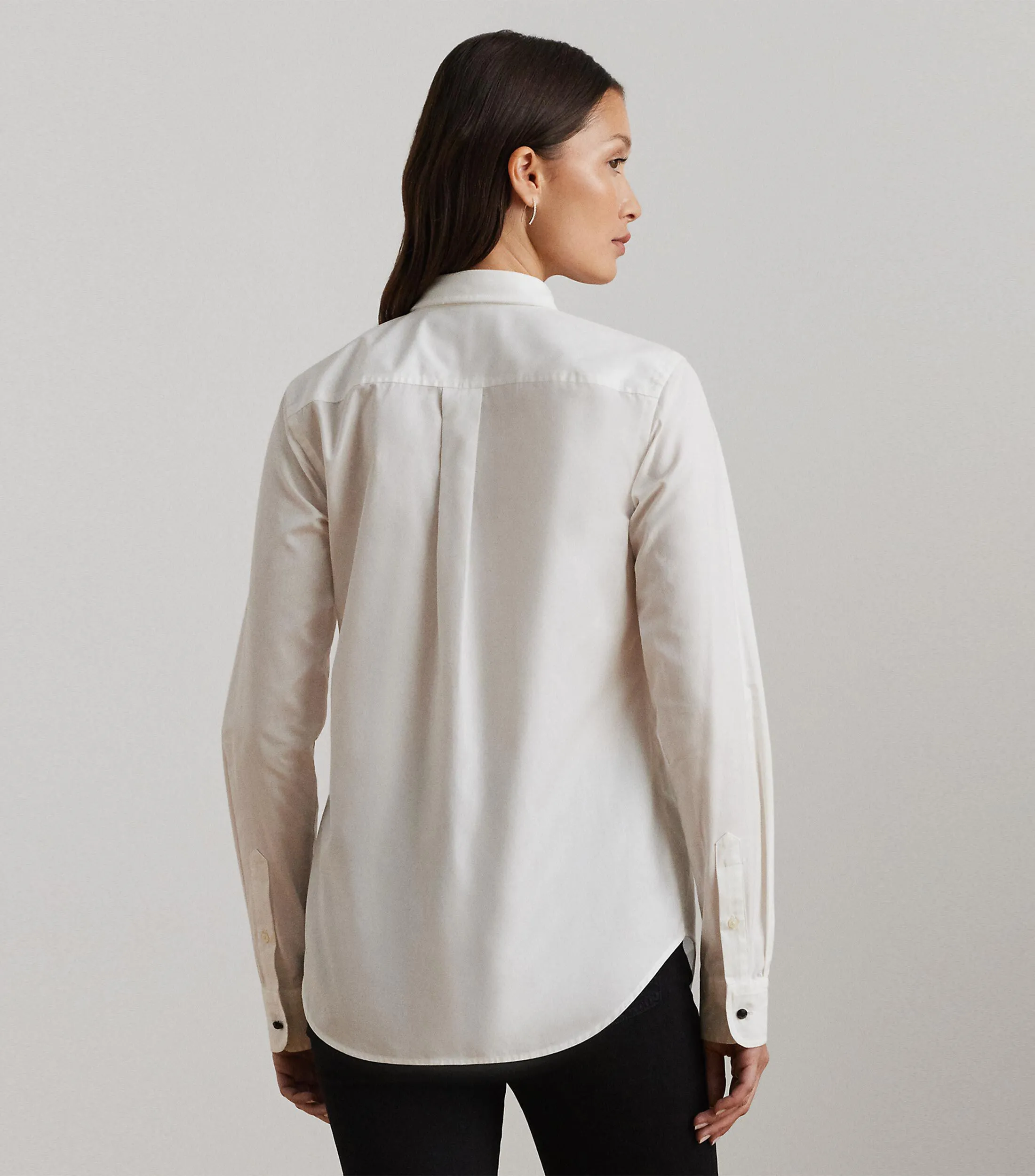 Lauren Ralph Lauren Camisa con peto manga larga Mujer