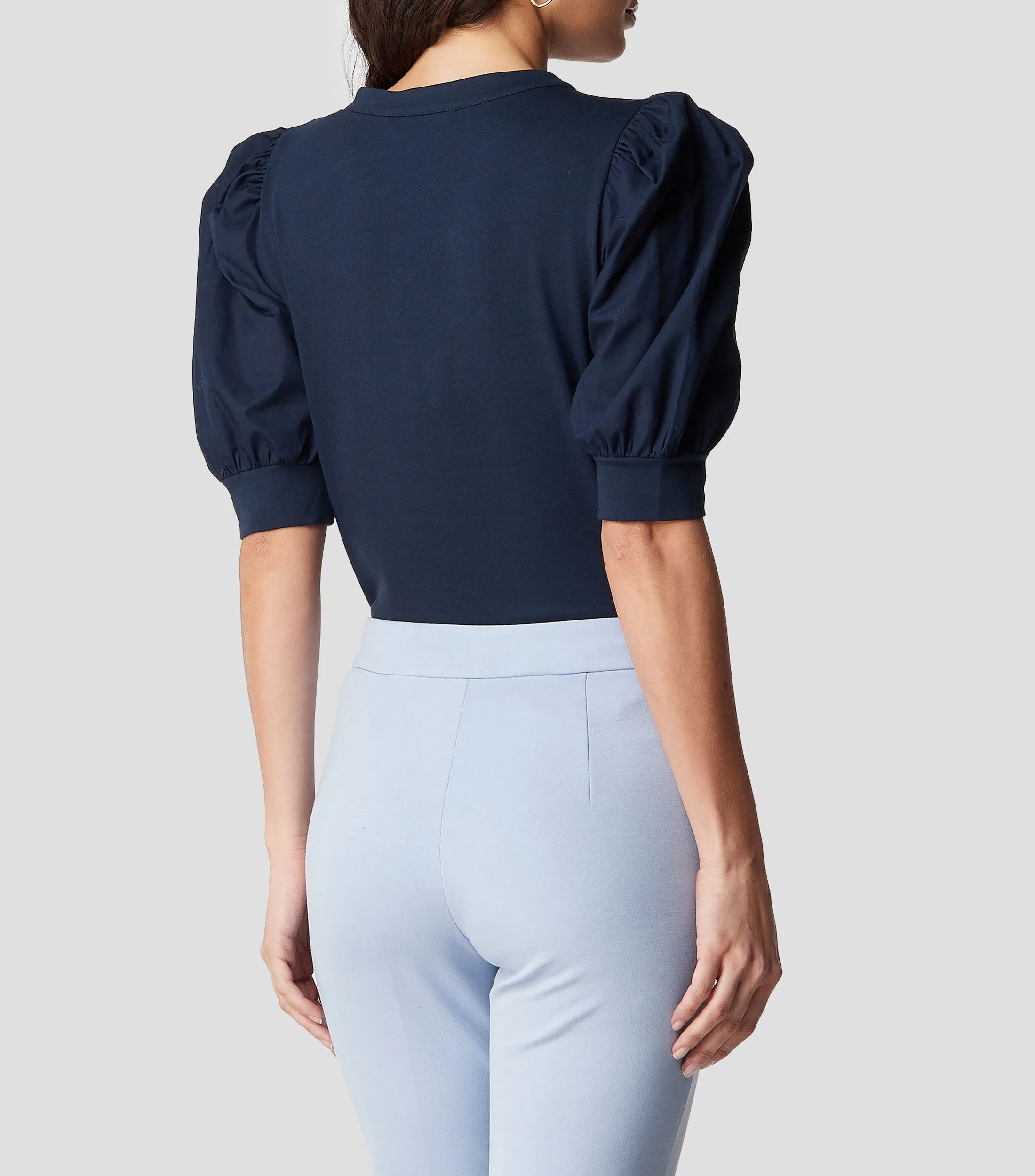 Lauren Ralph Lauren Top liso de manga corta Mujer