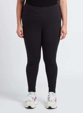 Legging deportivo de algodón en negro