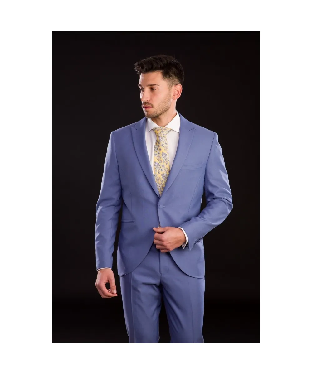 Lino Clemente – Traje azul claro regular Bowie 23701