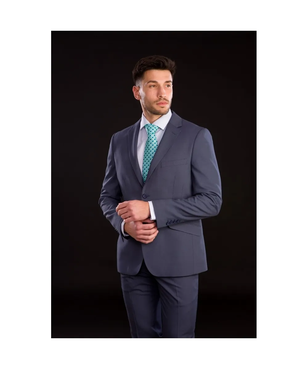 Lino Clemente – Traje azul cobalto Slim fit