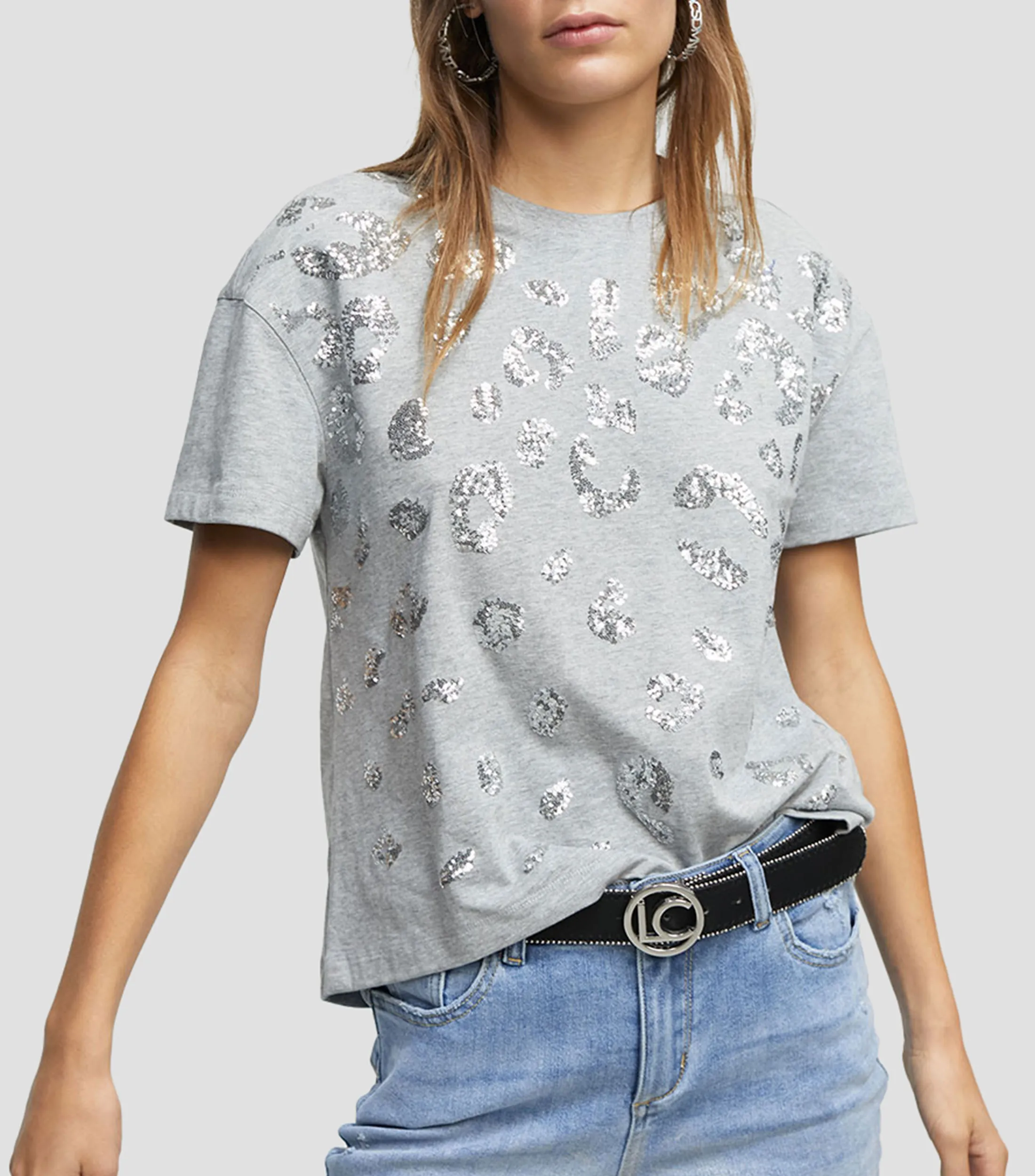 Lola Casademunt Playera cuello redondo manga corta estampada Mujer