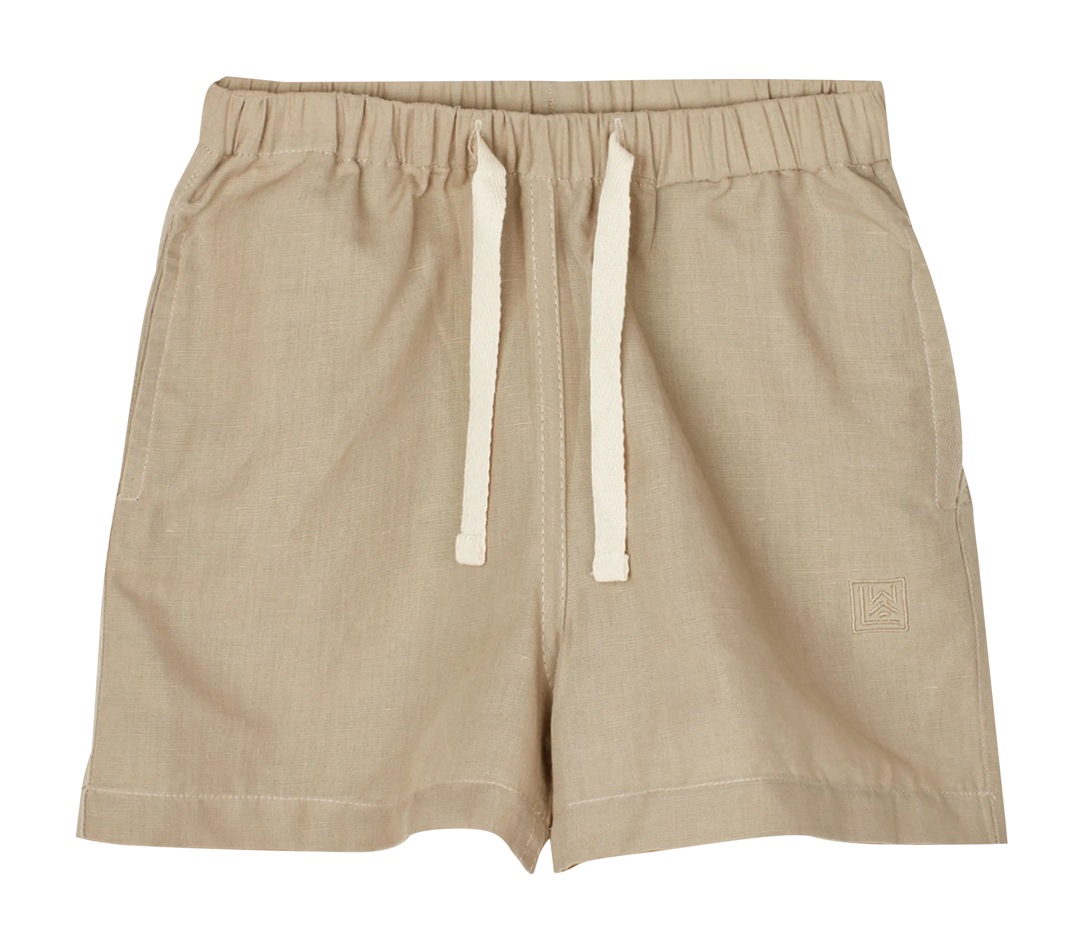 MADISON - Short de mezcla de lino y algodón en beige