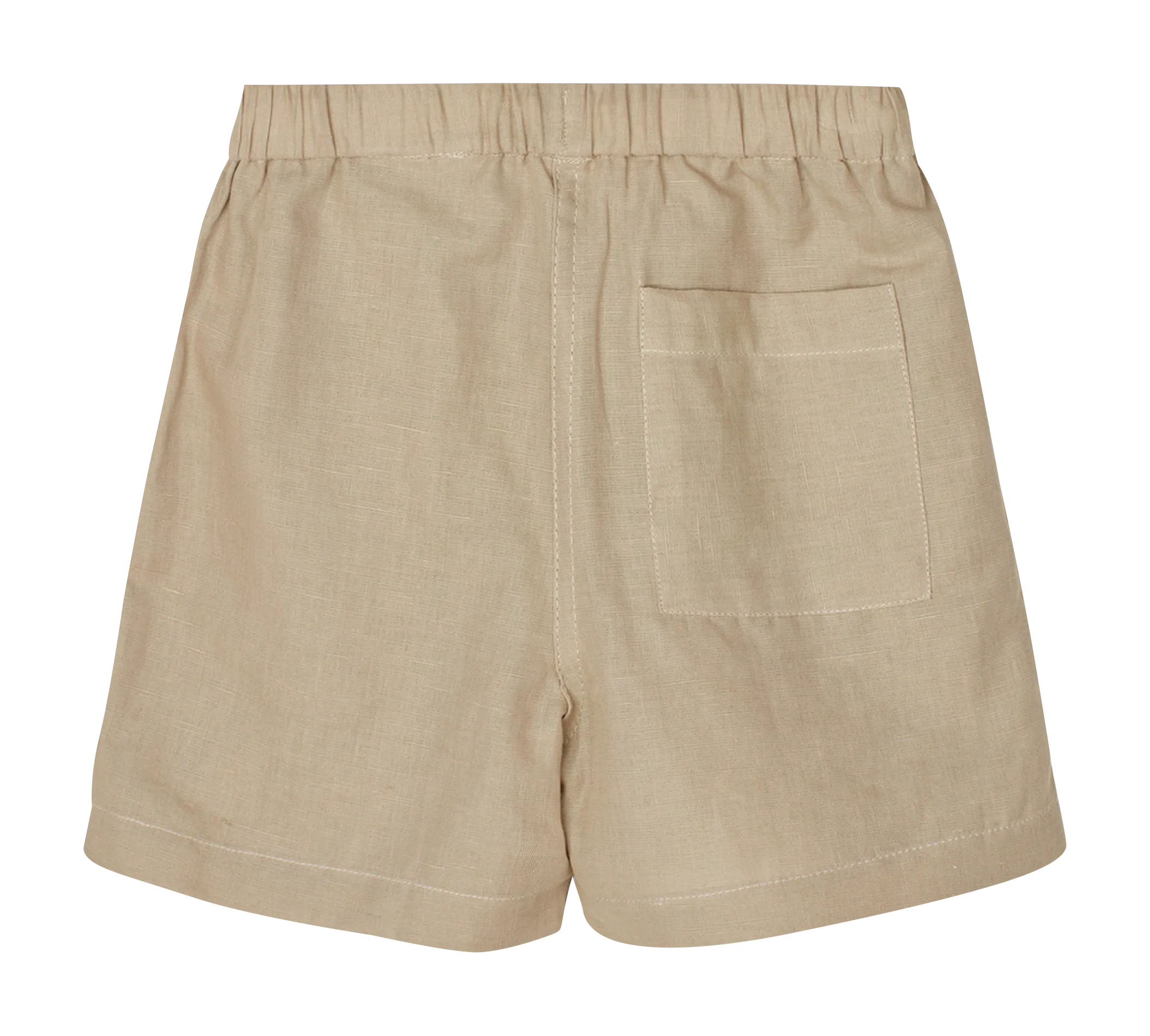 MADISON - Short de mezcla de lino y algodón en beige