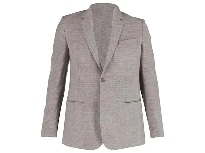 Maison Martin Margiela Chaqueta de botonadura sencilla de lana gris de Maison Margiela 