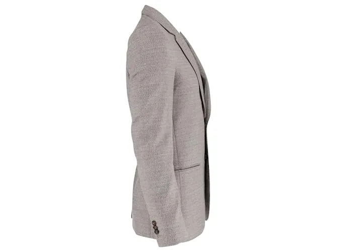 Maison Martin Margiela Chaqueta de botonadura sencilla de lana gris de Maison Margiela 